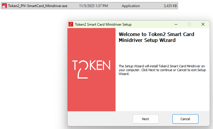 PIV miniDriver and Management Tool - Windows